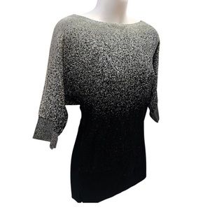 White House Black Market Metallic Fade Top XS